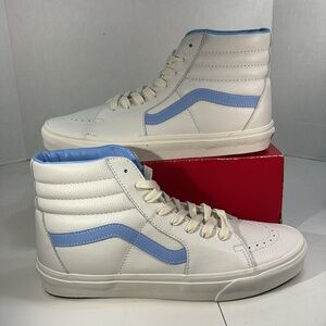 NWT Vans SK8 Hi Top All Leather Skateboard Shoes Men’s 10.5